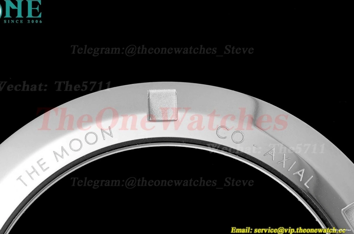 SS RMF White A7750 Mod SS Speedmaster Dial 41mm 0203